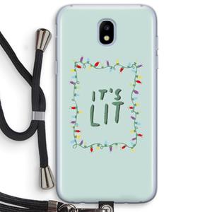CaseCompany It's Lit: Samsung Galaxy J5 (2017) Transparant Hoesje met koord