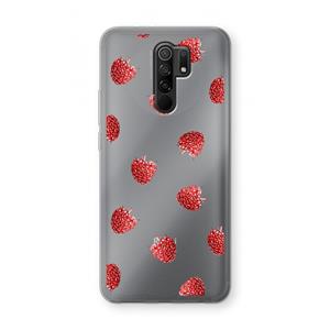 CaseCompany Framboosjes: Xiaomi Redmi 9 Transparant Hoesje