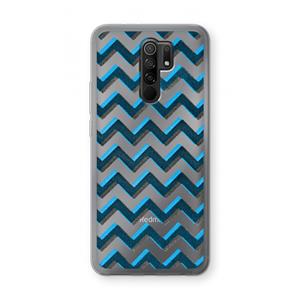 CaseCompany Onderbroken lijn: Xiaomi Redmi 9 Transparant Hoesje