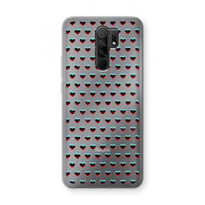 CaseCompany Hartjes: Xiaomi Redmi 9 Transparant Hoesje