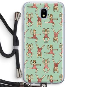 CaseCompany Gymboys: Samsung Galaxy J5 (2017) Transparant Hoesje met koord