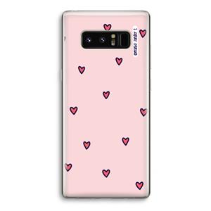 CaseCompany Hartjes: Samsung Galaxy Note 8 Transparant Hoesje