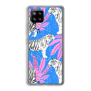 CaseCompany Tijger: Samsung Galaxy A42 5G Transparant Hoesje