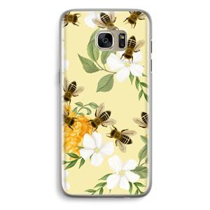 CaseCompany No flowers without bees: Samsung Galaxy S7 Edge Transparant Hoesje
