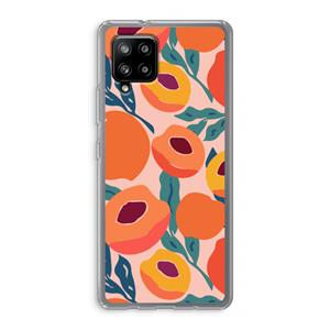 CaseCompany Perzik: Samsung Galaxy A42 5G Transparant Hoesje
