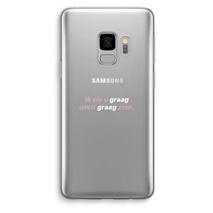 CaseCompany uzelf graag zien: Samsung Galaxy S9 Transparant Hoesje