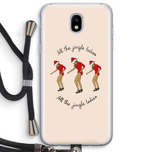CaseCompany Jingle Ladies: Samsung Galaxy J5 (2017) Transparant Hoesje met koord