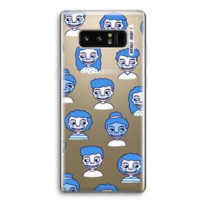 CaseCompany Gezichtjes: Samsung Galaxy Note 8 Transparant Hoesje