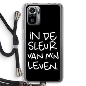 CaseCompany De Sleur: Xiaomi Redmi Note 10S Transparant Hoesje met koord