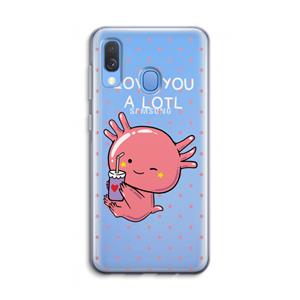 CaseCompany Love You A Lotl: Samsung Galaxy A40 Transparant Hoesje
