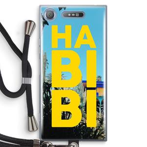 CaseCompany Habibi Majorelle : Sony Xperia XZ1 Transparant Hoesje met koord