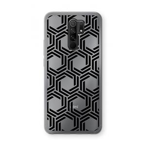 CaseCompany Geometrisch patroon: Xiaomi Redmi 9 Transparant Hoesje