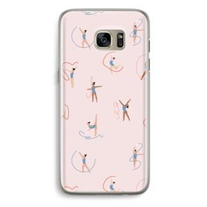 CaseCompany Dancing #3: Samsung Galaxy S7 Edge Transparant Hoesje