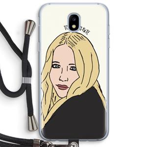 CaseCompany Mary Kate: Samsung Galaxy J5 (2017) Transparant Hoesje met koord