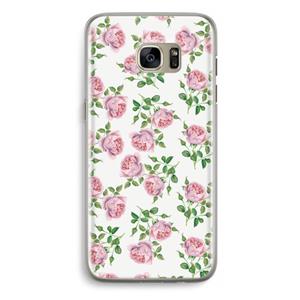 CaseCompany Kleine roosjes: Samsung Galaxy S7 Edge Transparant Hoesje