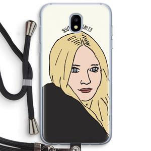 CaseCompany Ashley: Samsung Galaxy J5 (2017) Transparant Hoesje met koord