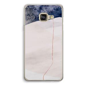 CaseCompany Stone White: Samsung A3 (2017) Transparant Hoesje