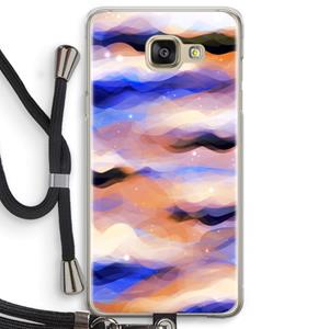 CaseCompany Donkere Wolken: Samsung Galaxy A5 (2016) Transparant Hoesje met koord