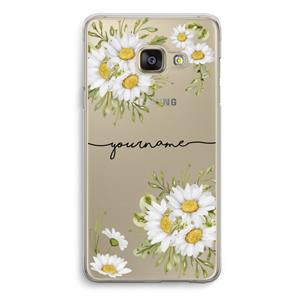 CaseCompany Daisies: Samsung A3 (2017) Transparant Hoesje