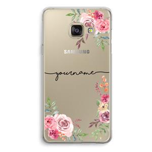 CaseCompany Rozen: Samsung A3 (2017) Transparant Hoesje