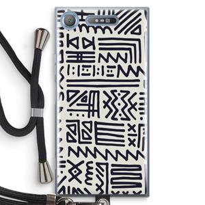 CaseCompany Marrakech print: Sony Xperia XZ1 Transparant Hoesje met koord
