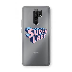 CaseCompany Superlady: Xiaomi Redmi 9 Transparant Hoesje