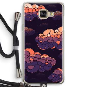 CaseCompany Patroon Wolken: Samsung Galaxy A5 (2016) Transparant Hoesje met koord