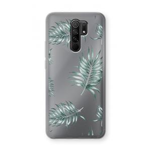 CaseCompany Simple leaves: Xiaomi Redmi 9 Transparant Hoesje