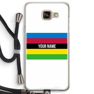 CaseCompany WK Wielrennen: Samsung Galaxy A5 (2016) Transparant Hoesje met koord