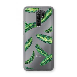 CaseCompany Lange bladeren: Xiaomi Redmi 9 Transparant Hoesje