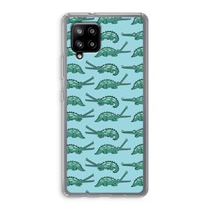 CaseCompany Kroko: Samsung Galaxy A42 5G Transparant Hoesje