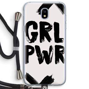 CaseCompany Girl Power #2: Samsung Galaxy J5 (2017) Transparant Hoesje met koord