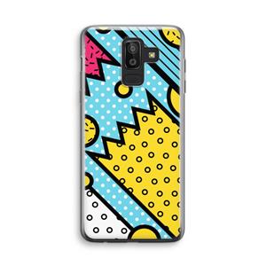 CaseCompany Pop Art #1: Samsung Galaxy J8 (2018) Transparant Hoesje