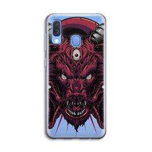 CaseCompany Hell Hound and Serpents: Samsung Galaxy A40 Transparant Hoesje