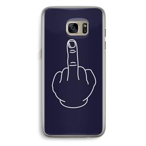 CaseCompany F**k U: Samsung Galaxy S7 Edge Transparant Hoesje