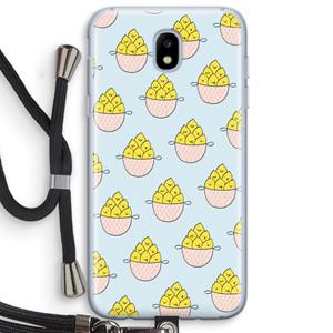 CaseCompany Citroenen: Samsung Galaxy J5 (2017) Transparant Hoesje met koord
