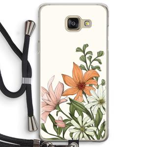 CaseCompany Floral bouquet: Samsung Galaxy A5 (2016) Transparant Hoesje met koord