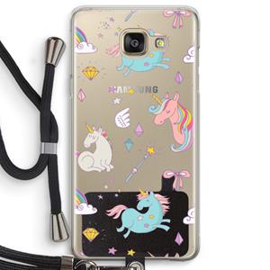 CaseCompany Fantasiewereld: Samsung Galaxy A5 (2016) Transparant Hoesje met koord