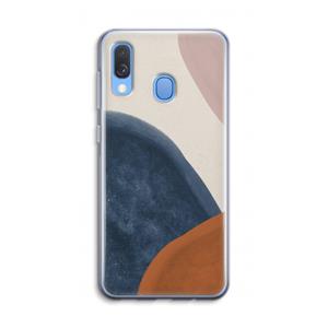 CaseCompany Geo #1: Samsung Galaxy A40 Transparant Hoesje