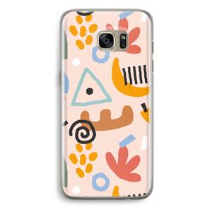 CaseCompany Abstract: Samsung Galaxy S7 Edge Transparant Hoesje