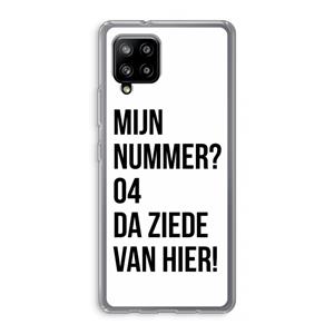 CaseCompany Da ziede van hier: Samsung Galaxy A42 5G Transparant Hoesje