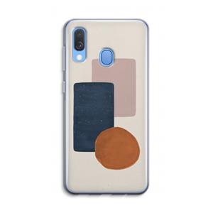 CaseCompany Geo #3: Samsung Galaxy A40 Transparant Hoesje