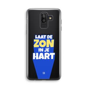 CaseCompany Laat de zon in je hart: Samsung Galaxy J8 (2018) Transparant Hoesje