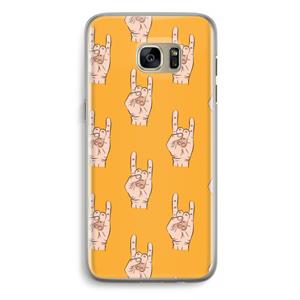 CaseCompany Rock: Samsung Galaxy S7 Edge Transparant Hoesje