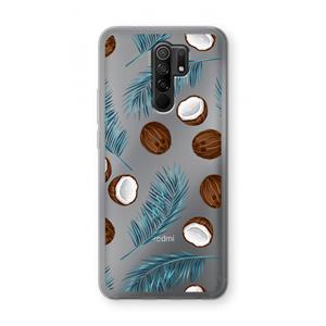 CaseCompany Kokosnoot roze: Xiaomi Redmi 9 Transparant Hoesje
