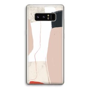 CaseCompany Lava: Samsung Galaxy Note 8 Transparant Hoesje