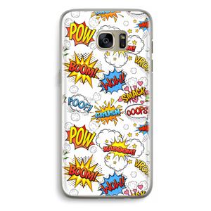 CaseCompany Pow Smack: Samsung Galaxy S7 Edge Transparant Hoesje
