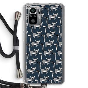 CaseCompany Makis: Xiaomi Redmi Note 10S Transparant Hoesje met koord