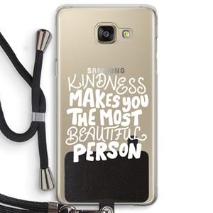 CaseCompany The prettiest: Samsung Galaxy A5 (2016) Transparant Hoesje met koord