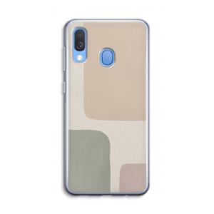 CaseCompany Geo #7: Samsung Galaxy A40 Transparant Hoesje